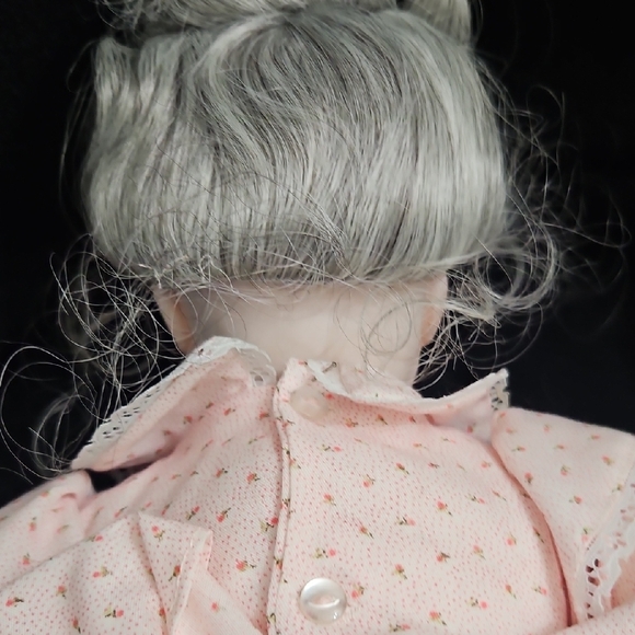 Vintage Porcelain Doll in Pink Dress - Picture 10 of 14